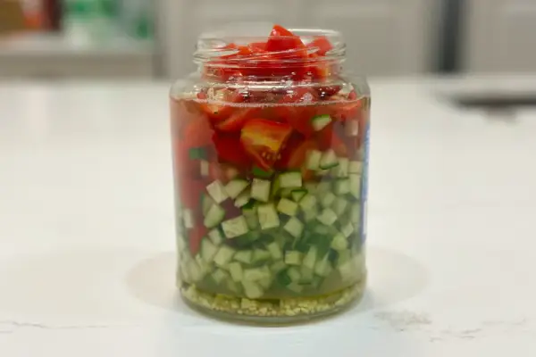 سالاد گوجه و خیار برای لاغری