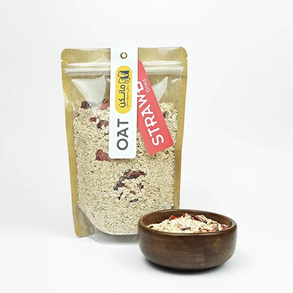 جو دوسر پرک + توت فرنگی خشک