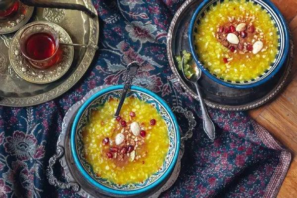شله زرد رژیمی با شکر رژیمی