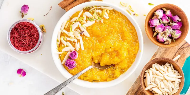 شله زرد رژیمی