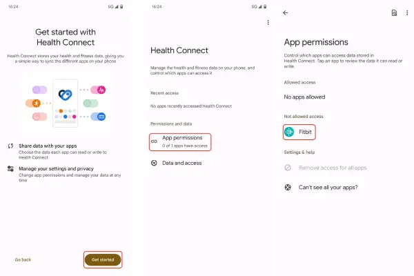 طریقه استفاده از health connect