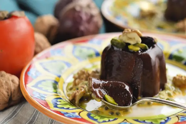 دسر خرمالو رژیمی با سه قلم مواد