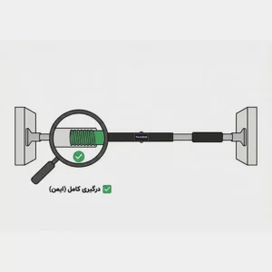 میله بارفیکس تن زیب مدل LONG 80-110 - فروشگاه مانکن